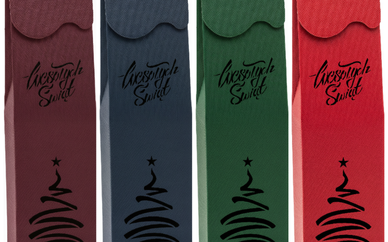 Firmowe opakowania na wino na święta